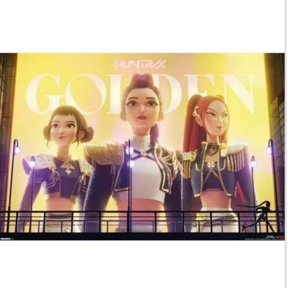 KPOP Demon Hunter HUNTRX Golden Poster